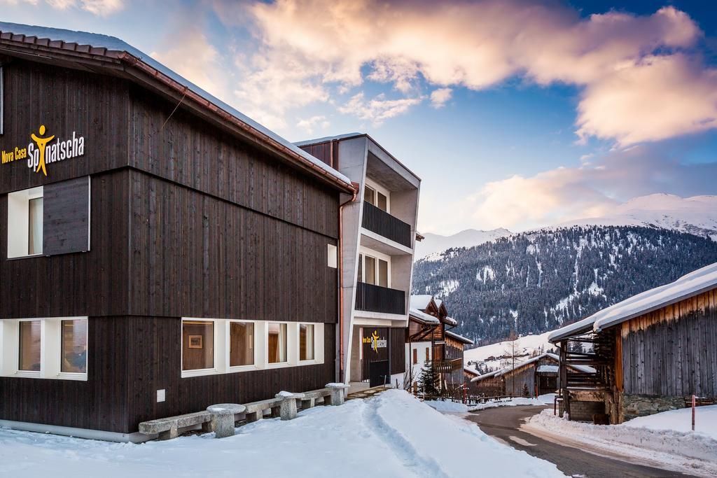 Nova Casa Spinatscha Sedrun Hostel Bagian luar foto